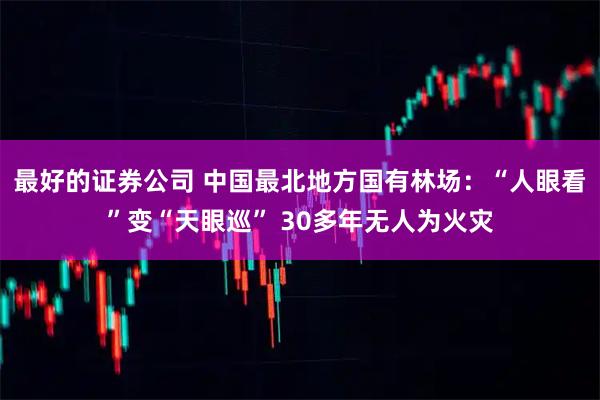最好的证券公司 中国最北地方国有林场：“人眼看”变“天眼巡” 30多年无人为火灾